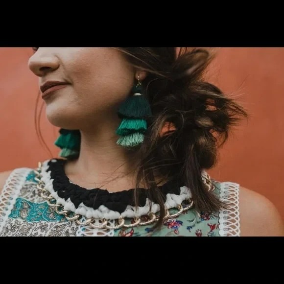 NWT La Diosa Patchwork Boho Maxi Dress Size S cottagecore Bohemian Boho Chic - Picture 8 of 12